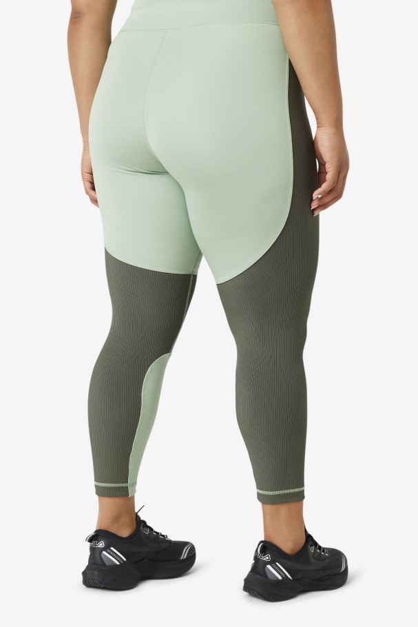 Basil/Thyme Fila UK Forza Textured Long Legging