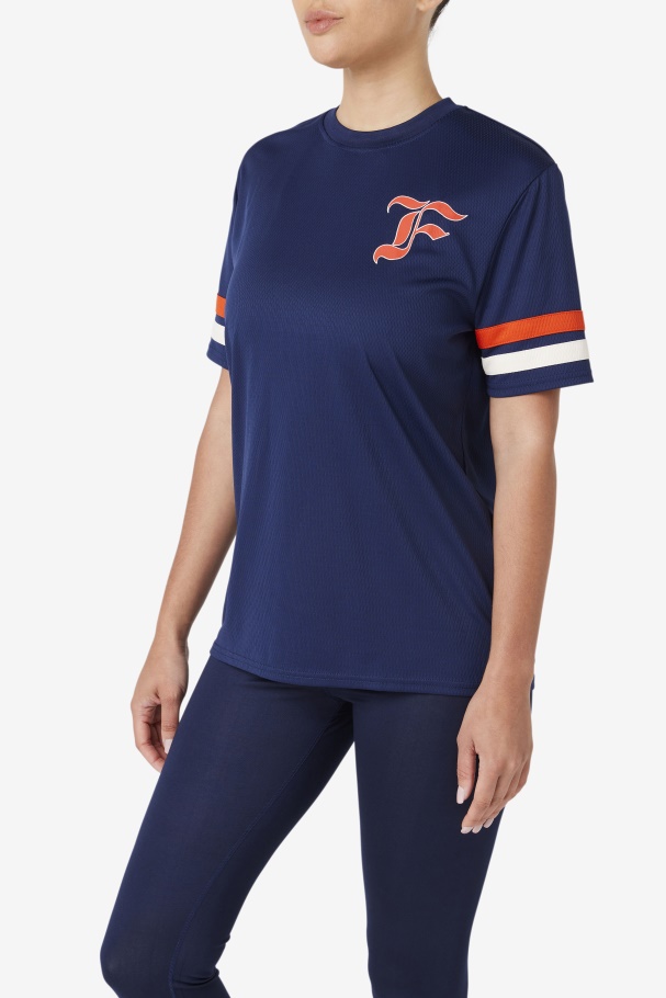 Navy Fila UK Adelaide Jersey