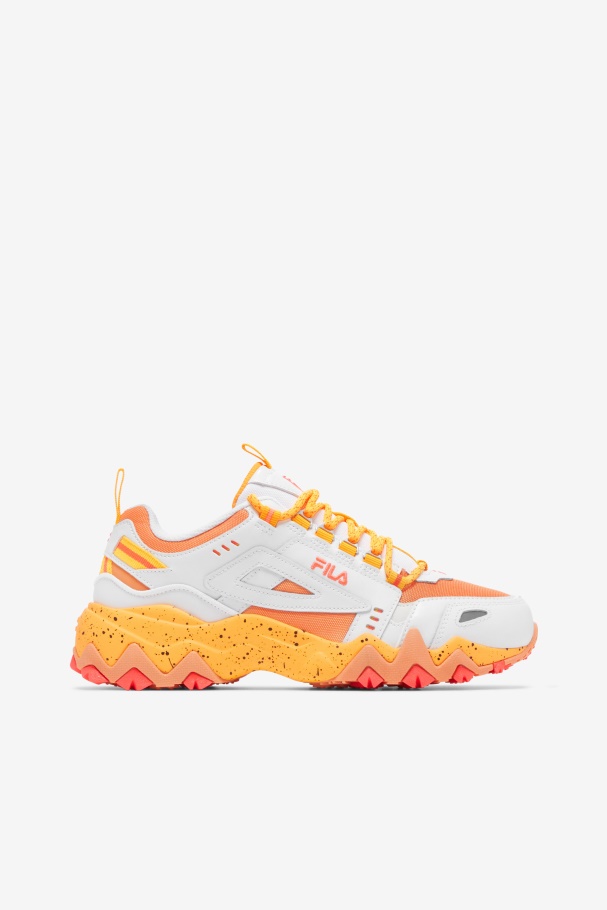 Fila UK White/Orange/Orange Women's Oakmont Tr