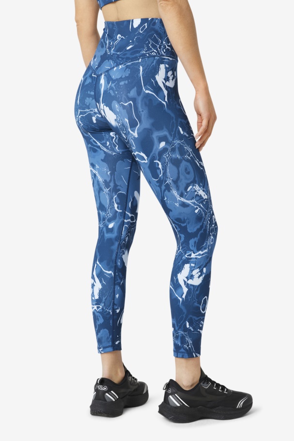 Fila UK Forza Sleek 7/8 Leggings Navy Marble