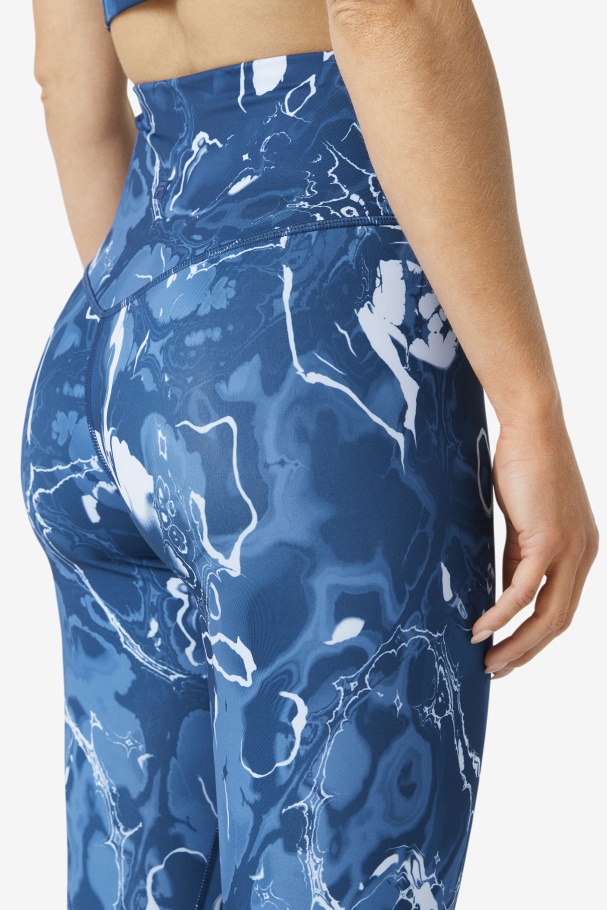 Fila UK Forza Sleek 7/8 Leggings Navy Marble