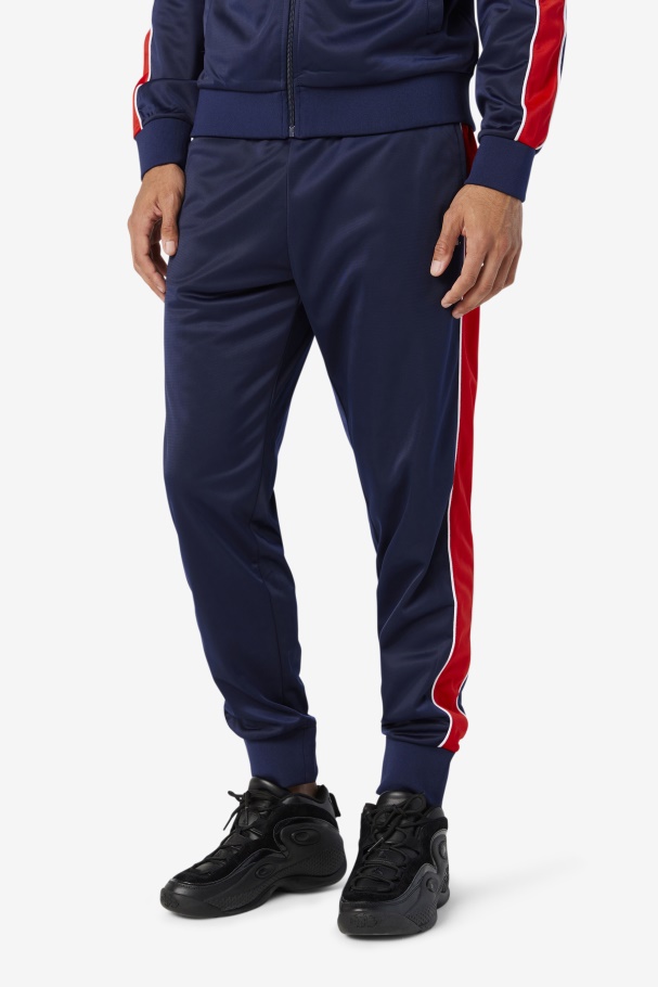 Fila UK Elijah Track Pant Navy/Red/White