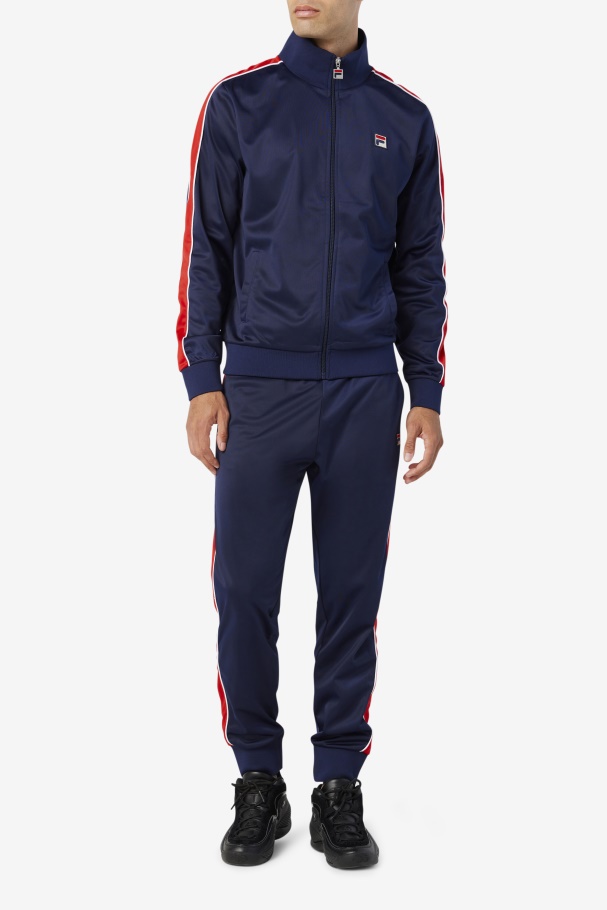 Fila UK Elijah Track Pant Navy/Red/White
