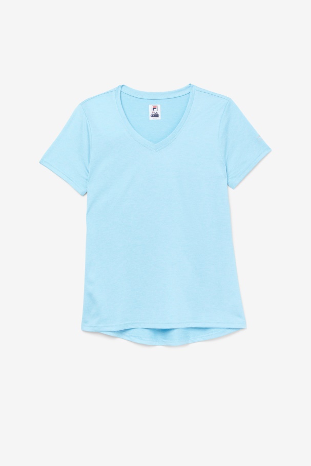 Fila UK Pickleball Silky V-Neck Bluefish Heather