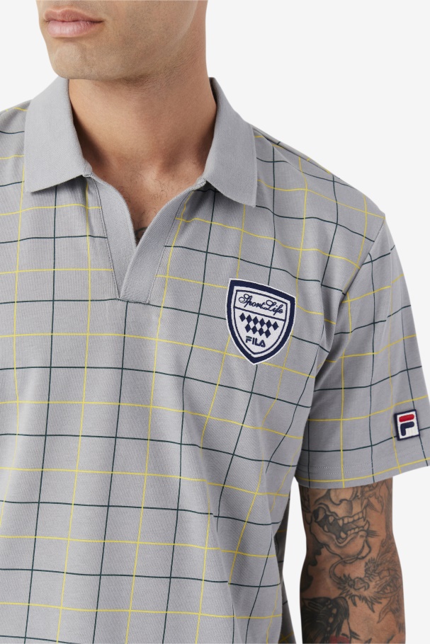 Fila UK Monument/Yellow/June Bug Mand Polo