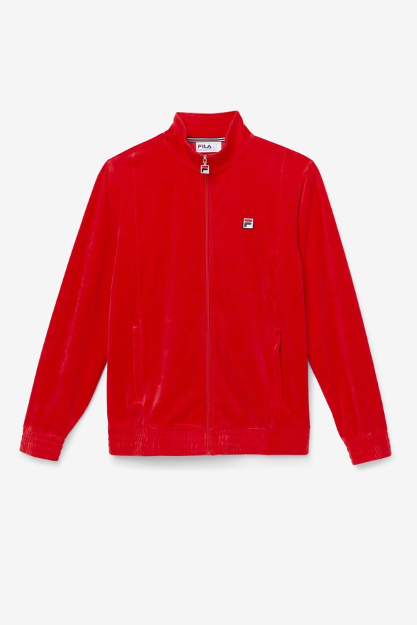 O-Fit Velour Jacket Fila UK Red