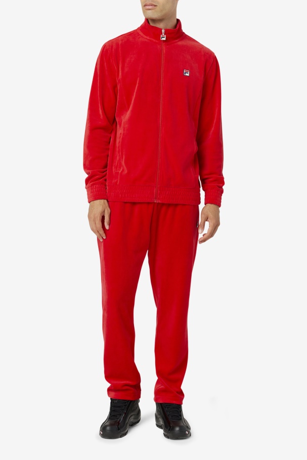 O-Fit Velour Jacket Fila UK Red