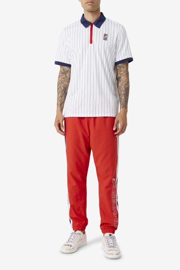 Fila UK White/Peacoat/Red Fila UK x The Museum BB1 Polo