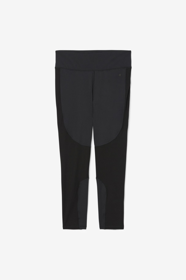 Black Forza Textured Long Legging Fila UK