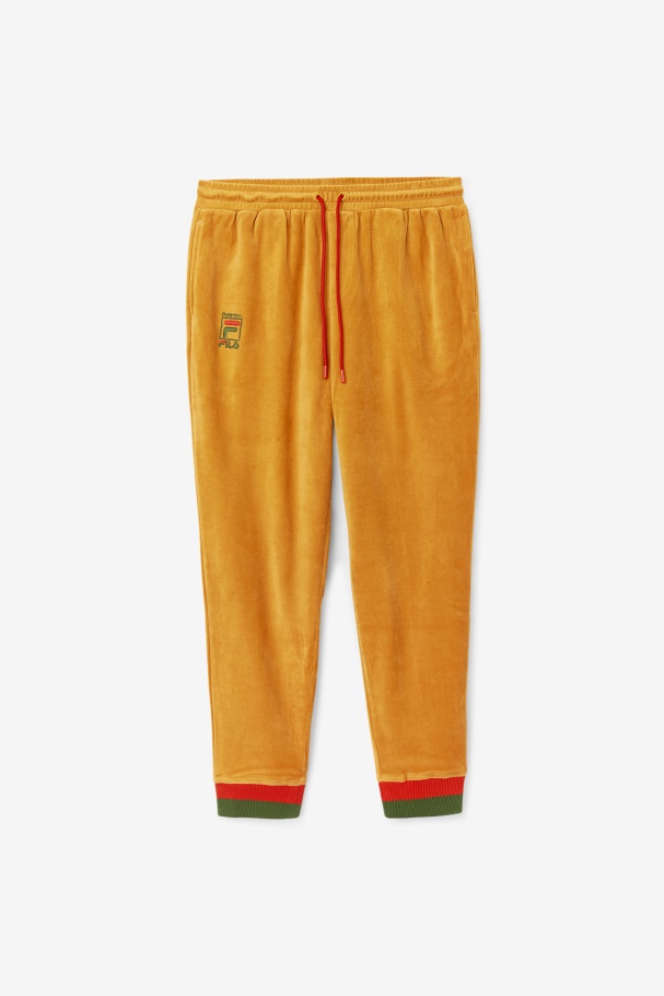 Desert Sun/Poppy/Douglas Fir Fila UK X Paterson Velour Pant Fila UK