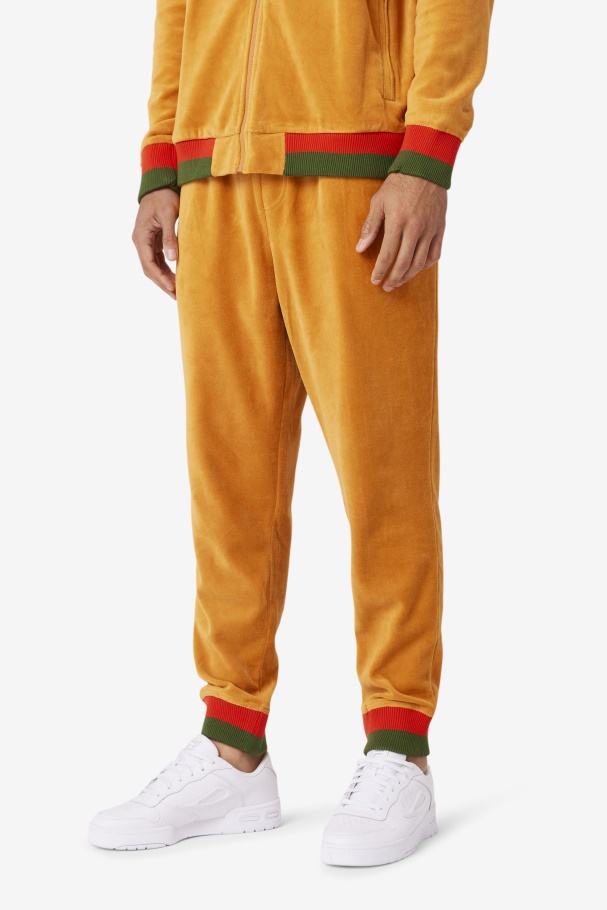 Desert Sun/Poppy/Douglas Fir Fila UK X Paterson Velour Pant Fila UK
