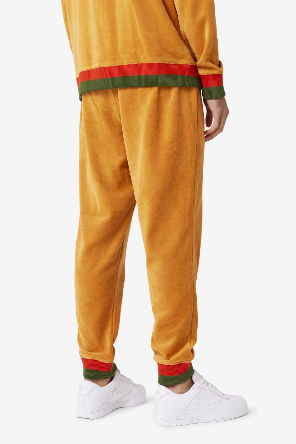 Desert Sun/Poppy/Douglas Fir Fila UK X Paterson Velour Pant Fila UK
