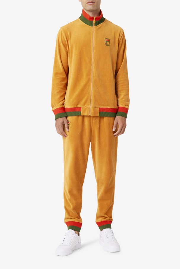 Desert Sun/Poppy/Douglas Fir Fila UK X Paterson Velour Pant Fila UK