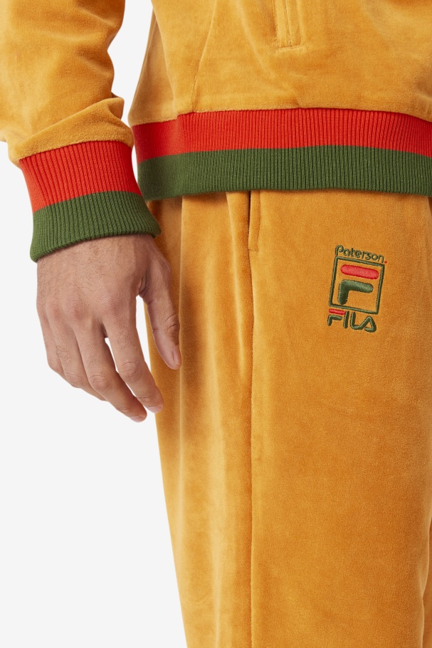Desert Sun/Poppy/Douglas Fir Fila UK X Paterson Velour Pant Fila UK