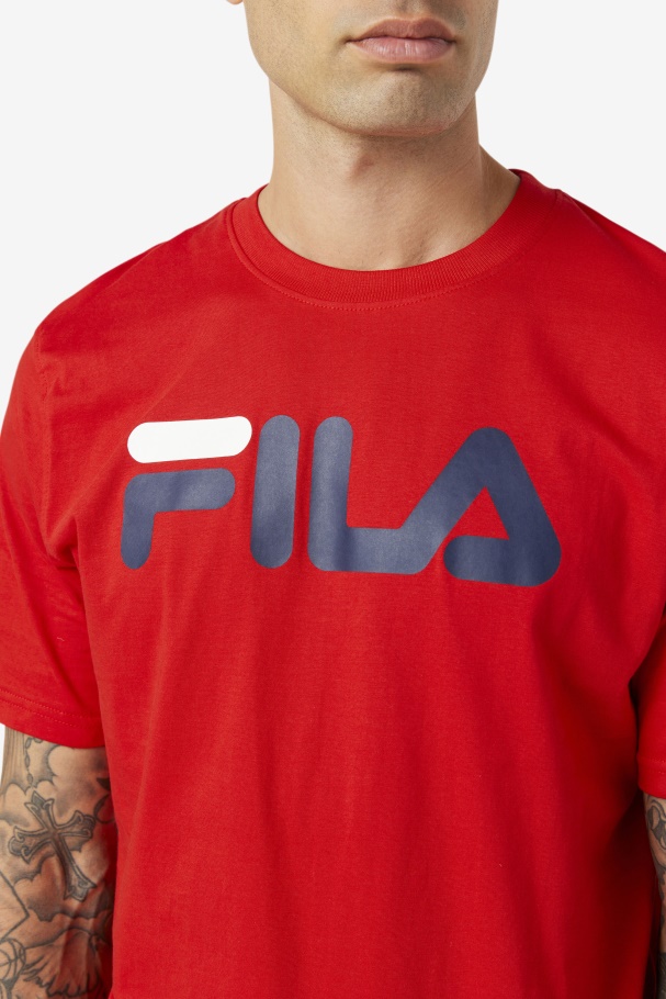 Red Fila UK Men\'s Eagle Tee
