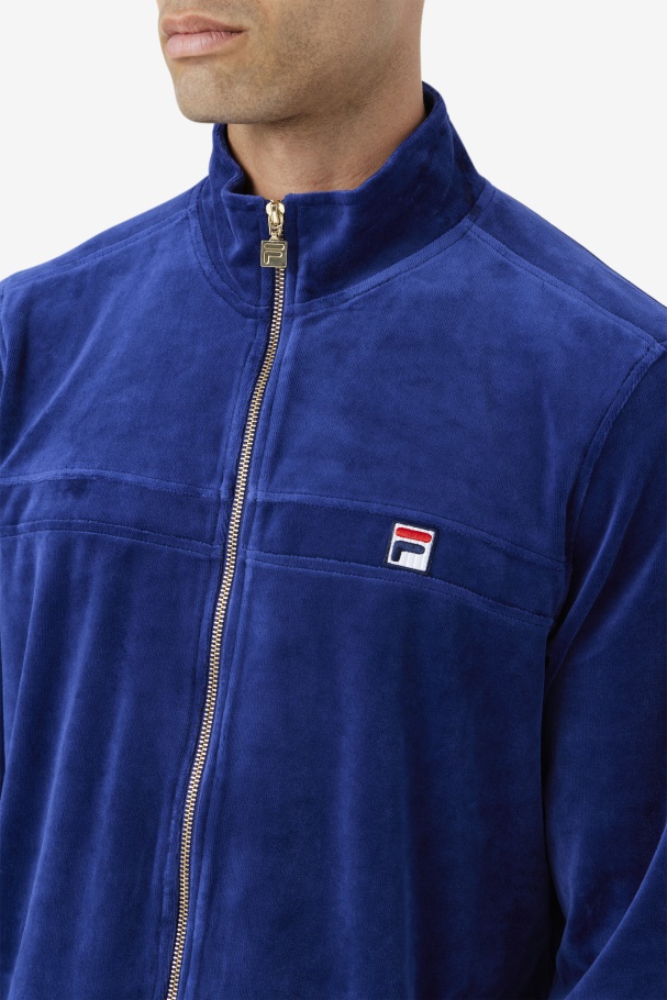 Ravid Velour Jacket Blueprint Fila UK
