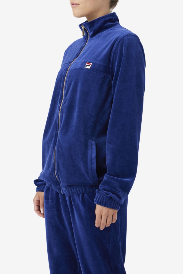 Ravid Velour Jacket Blueprint Fila UK