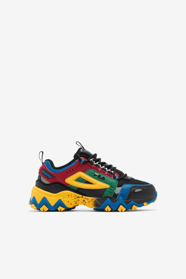 Black/Rio Red/Imperial Blue Fila UK Little Kids' Oaktmont TR