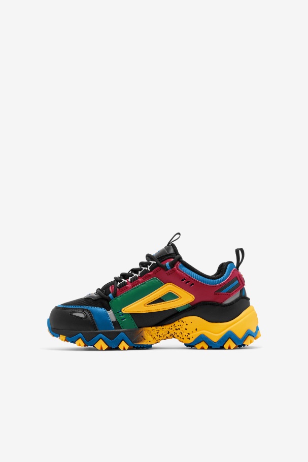 Black/Rio Red/Imperial Blue Fila UK Little Kids\' Oaktmont TR