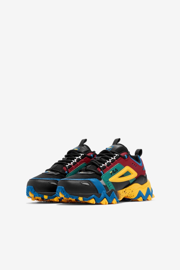 Black/Rio Red/Imperial Blue Fila UK Little Kids\' Oaktmont TR
