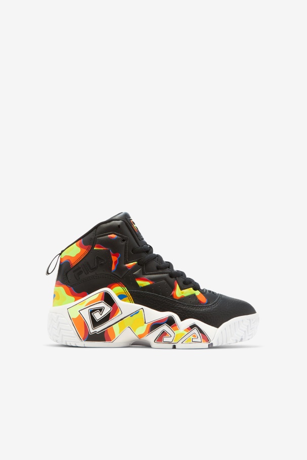 Black/Red Orange/Red Fila UK Big Kids' MB