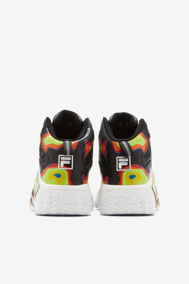 Black/Red Orange/Red Fila UK Big Kids\' MB