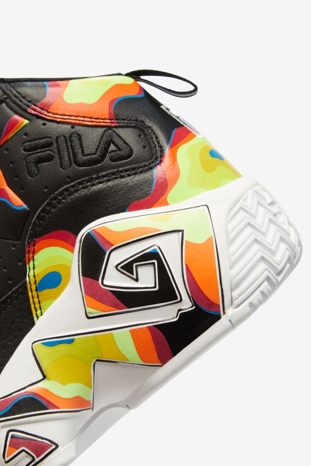 Black/Red Orange/Red Fila UK Big Kids\' MB