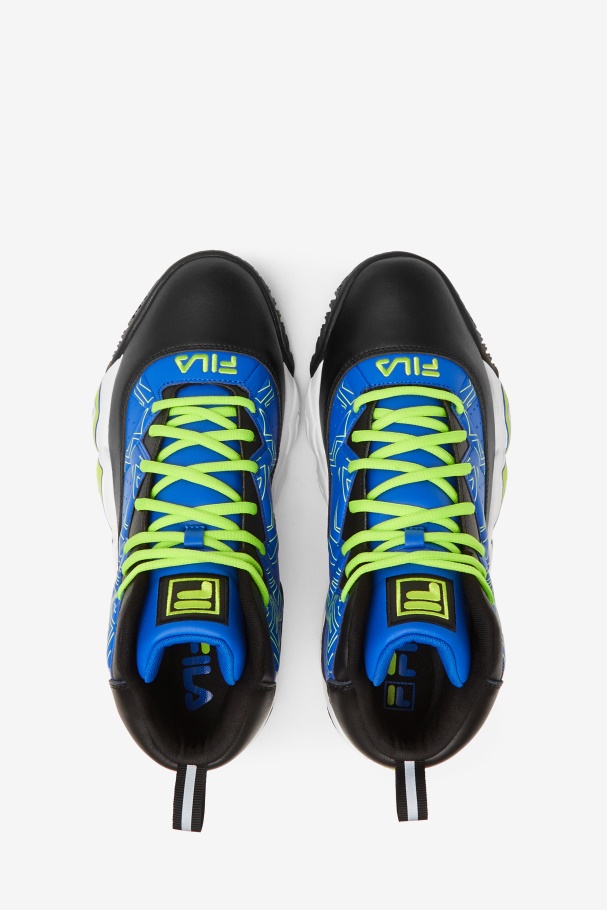 Blue/Black/Lime Punch Fila UK Men\'s MB