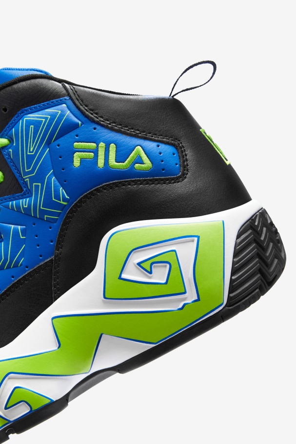 Blue/Black/Lime Punch Fila UK Men\'s MB