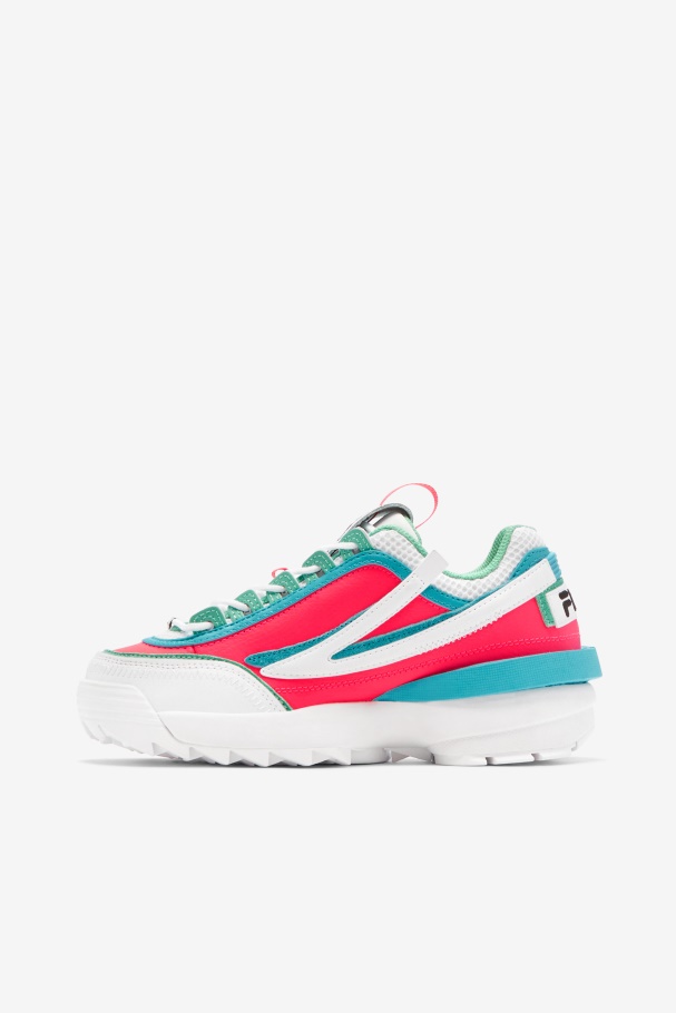 Women\'s Disruptor 2 Exp Fila UK White/Diva Pink/Blue