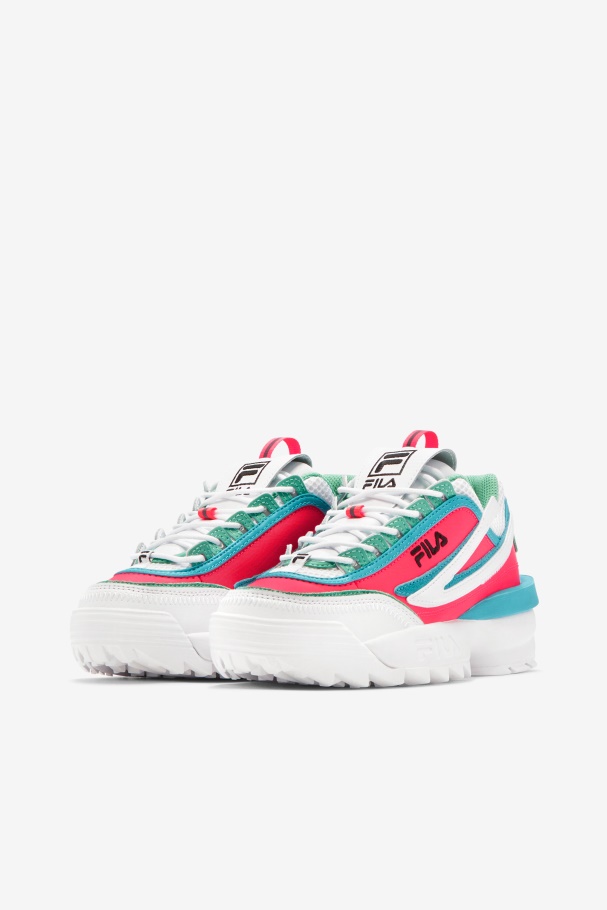 Women\'s Disruptor 2 Exp Fila UK White/Diva Pink/Blue