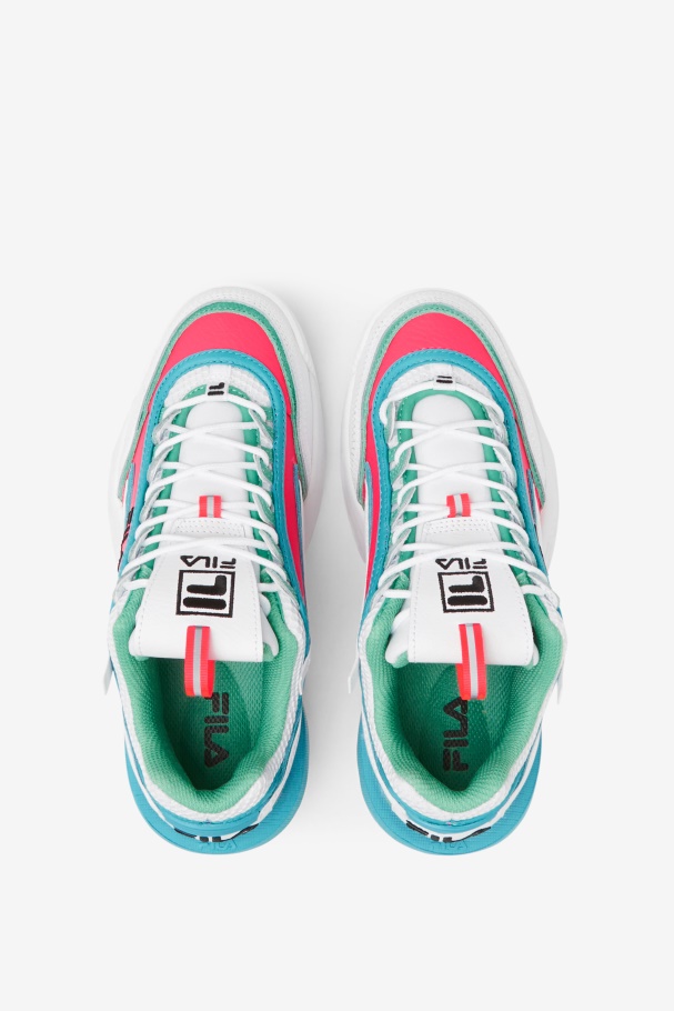 Women\'s Disruptor 2 Exp Fila UK White/Diva Pink/Blue