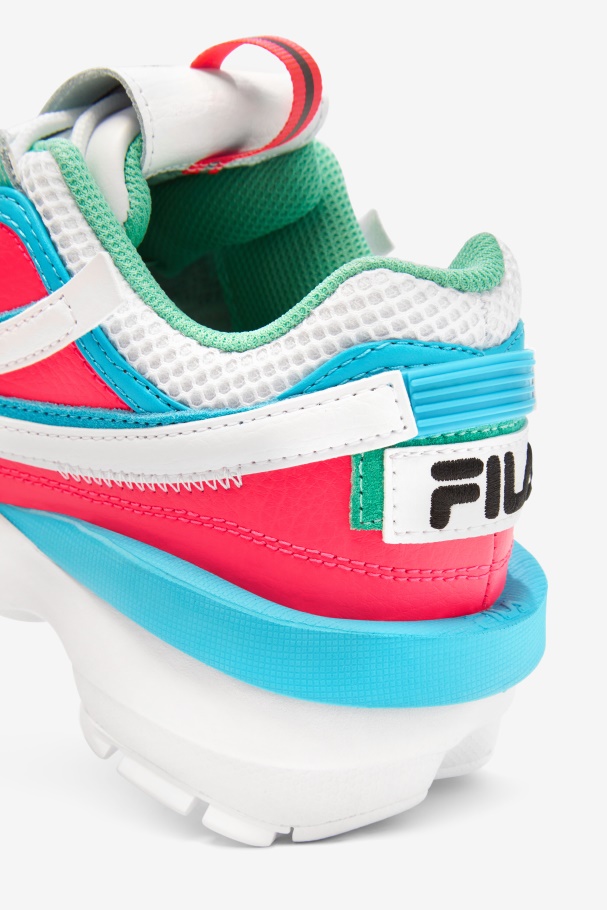 Women\'s Disruptor 2 Exp Fila UK White/Diva Pink/Blue