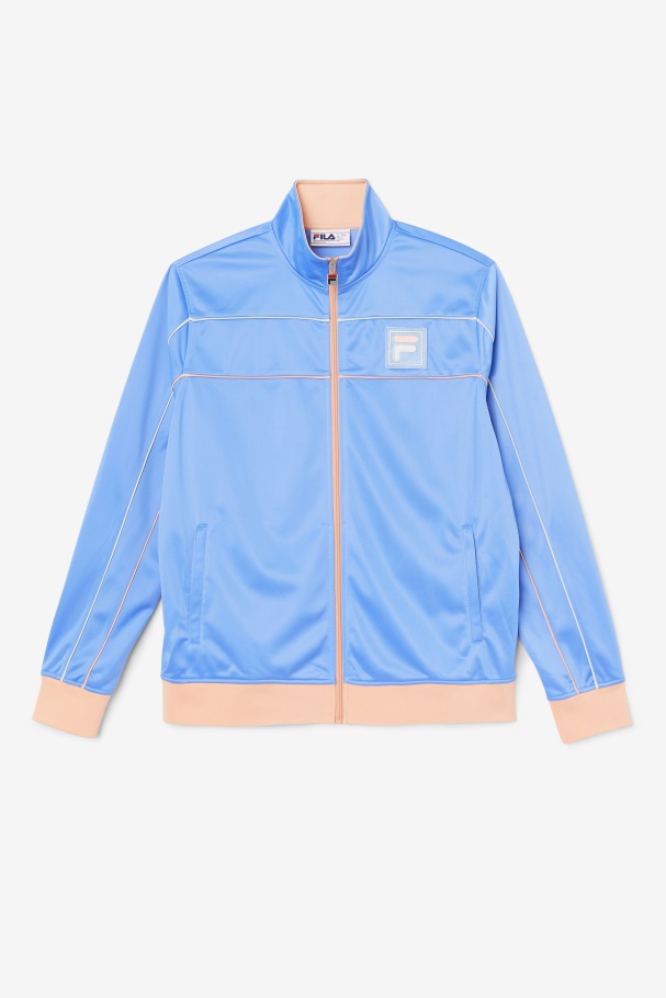 Blue/Coral Cloud/Stone Fila UK Wayan Track Jacket