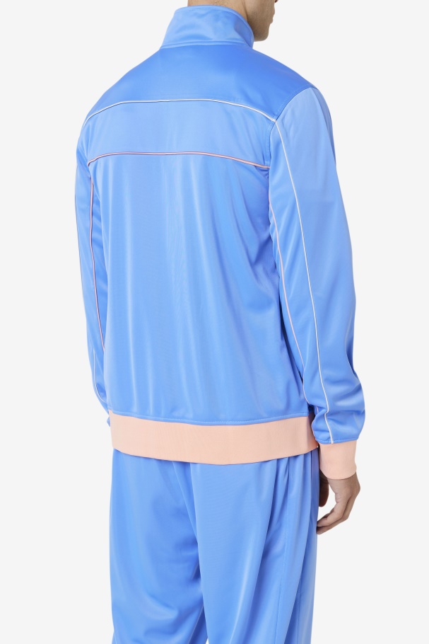 Blue/Coral Cloud/Stone Fila UK Wayan Track Jacket