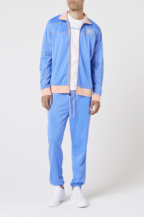 Blue/Coral Cloud/Stone Fila UK Wayan Track Jacket