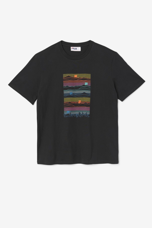 Black Nadee Tee Fila UK
