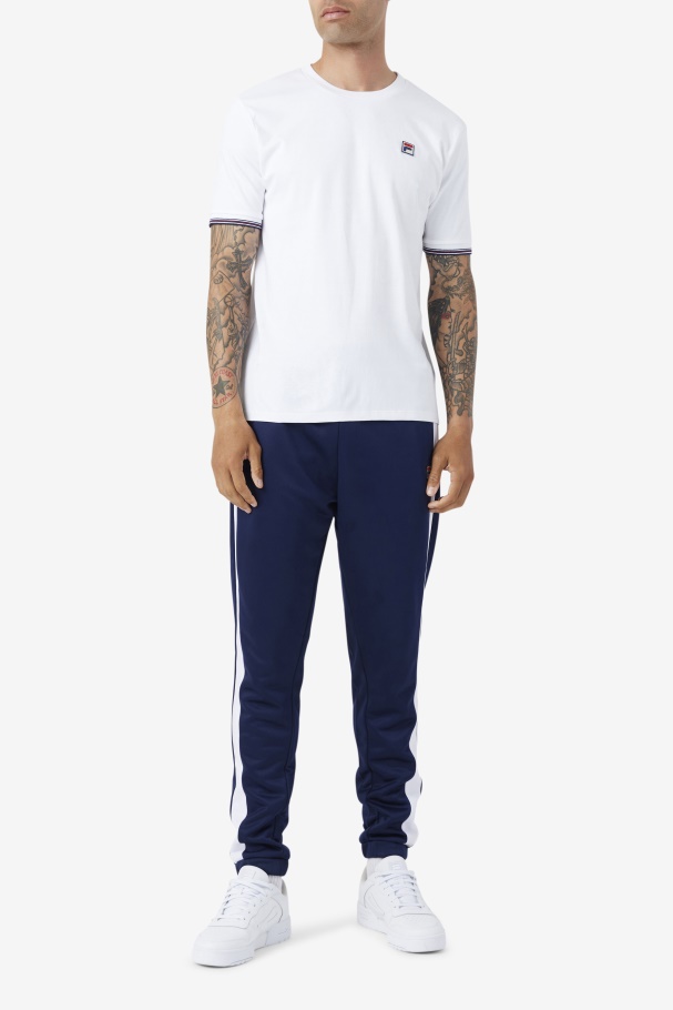 White Fila UK Caleb Crew