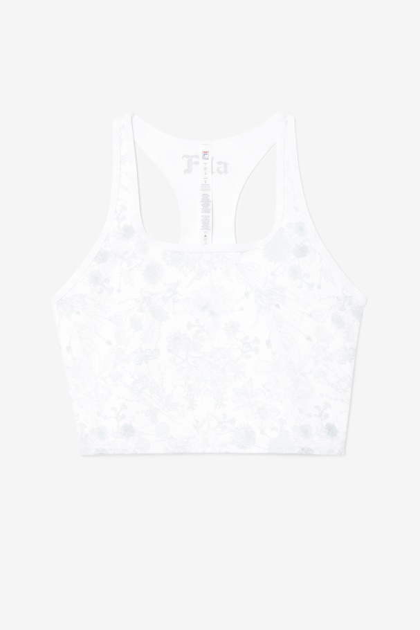 Zuri Reversible Crop Tank White Fila UK