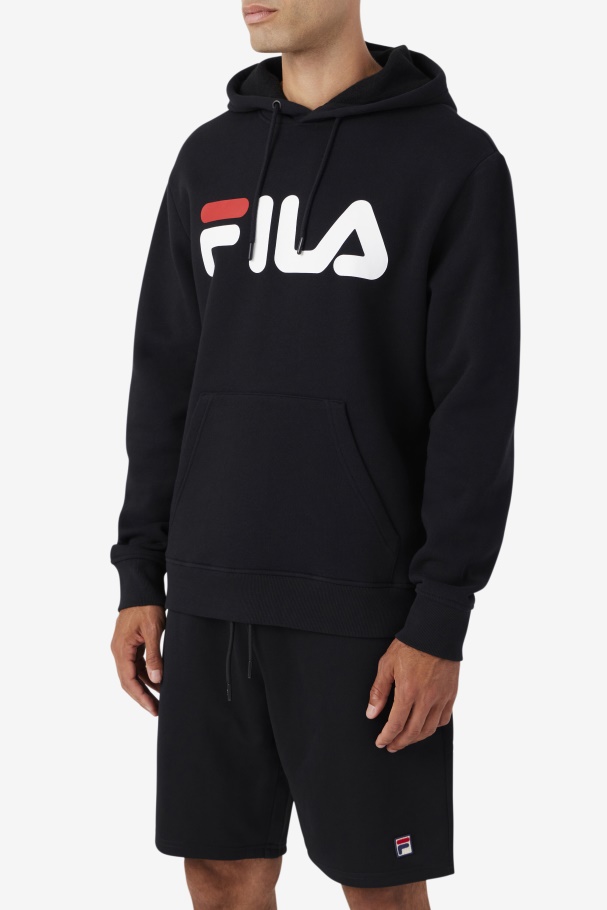 Samari Hoodie Fila UK Black/White/Red