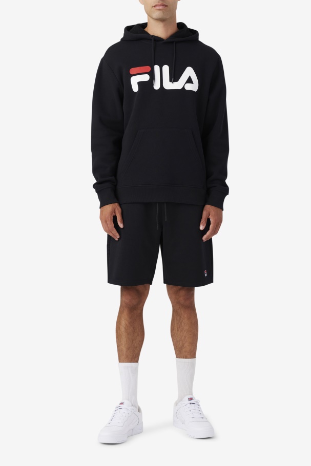 Samari Hoodie Fila UK Black/White/Red