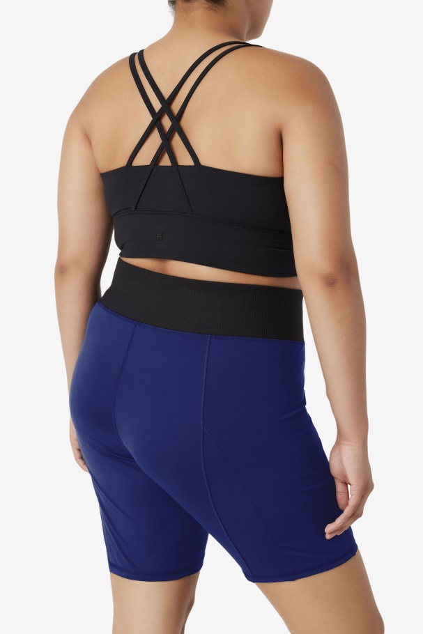 Navy Peony/Black Forza 8\" Texture Bike Short Fila UK