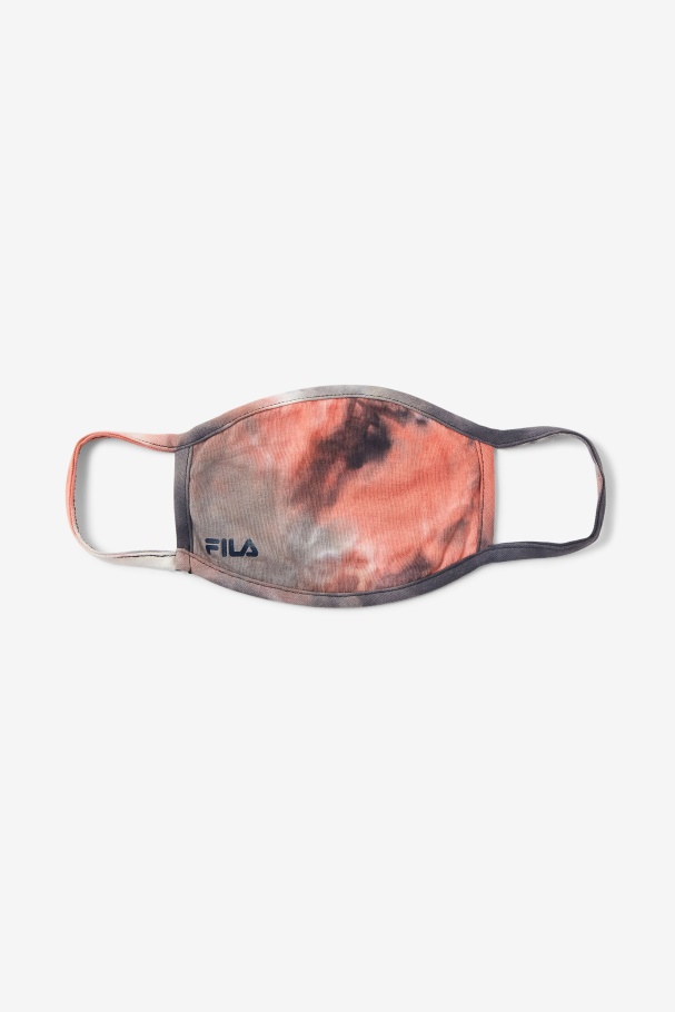 Red Tie Dye Cloth Face Mask Fila UK Red Tie Dye