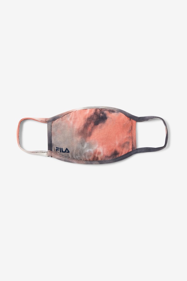 Red Tie Dye Cloth Face Mask Fila UK Red Tie Dye