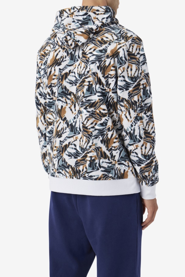 Harbor Mist Print Dinn Hoodie Fila UK