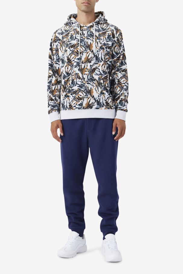 Harbor Mist Print Dinn Hoodie Fila UK