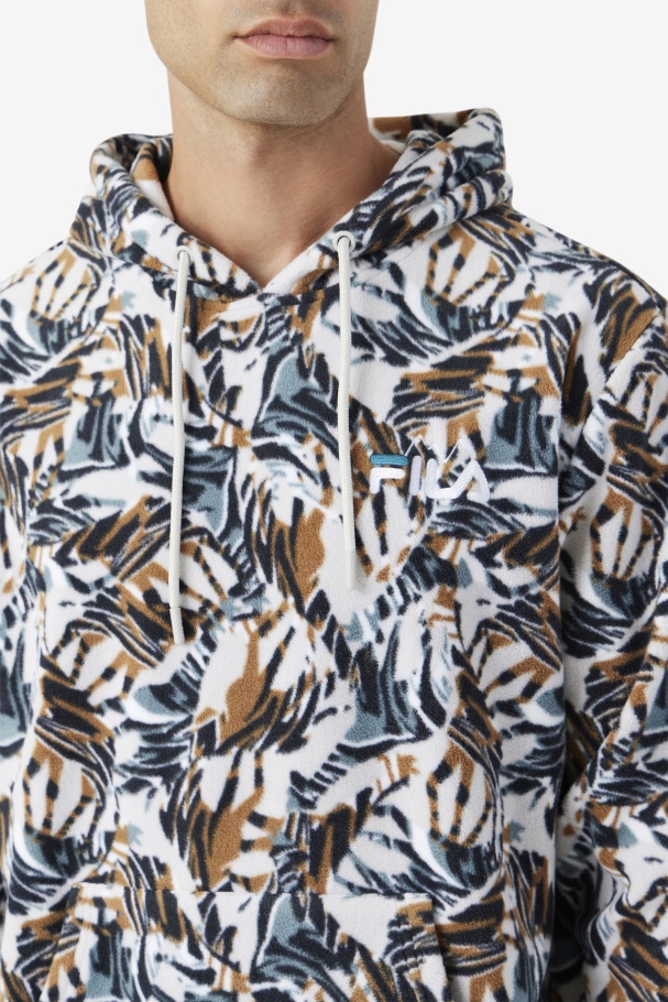 Harbor Mist Print Dinn Hoodie Fila UK