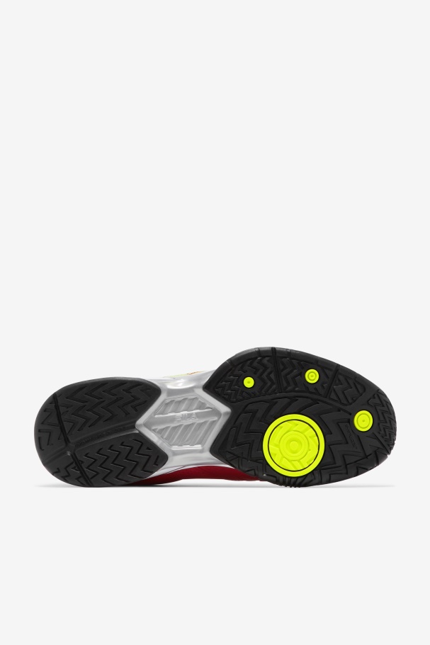Red/Black/Yellow Men\'s Volley Zone Fila UK
