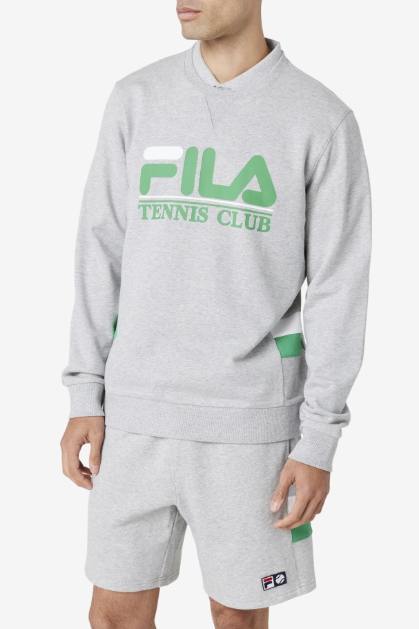 Ameh Sweatshirt Light Grey/Jelly Bean/White Fila UK
