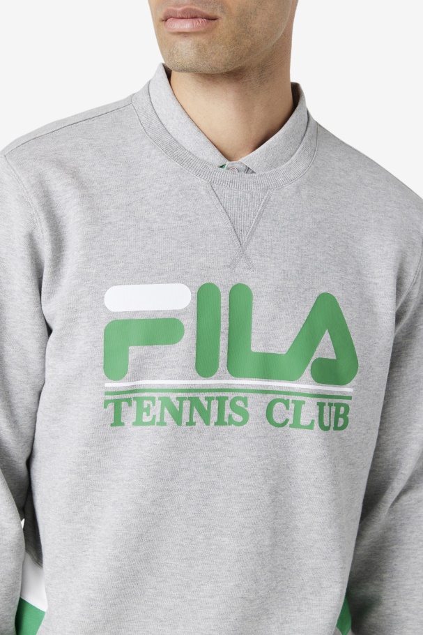 Ameh Sweatshirt Light Grey/Jelly Bean/White Fila UK